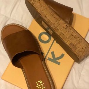Brand new yoki wedge sandals